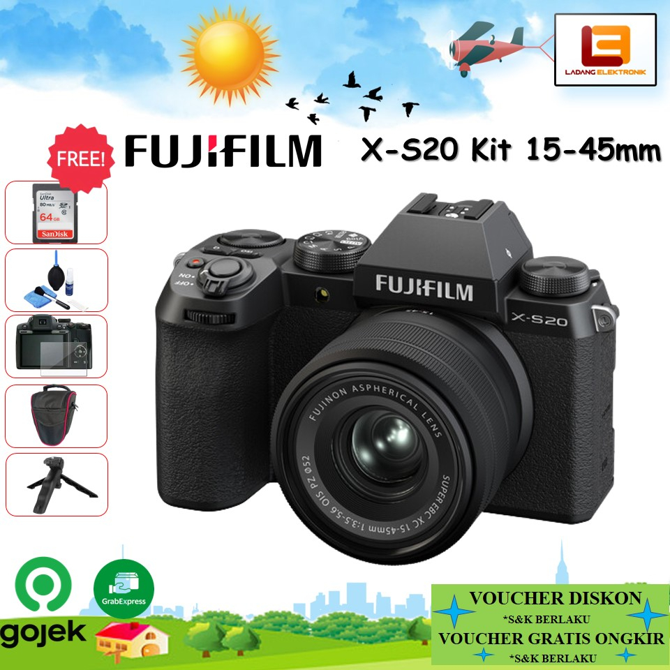 Jual Fujifilm XS20 Kit 1545mm Mirrorless Camera Fujifilm XS20 Fuji X