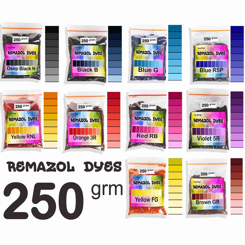 Jual Remasol Pewarna kain dan pakaian Kemasan 250 gram | Shopee Indonesia