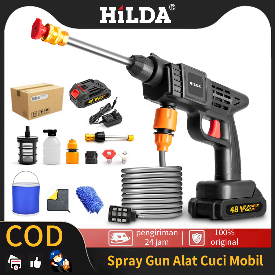 Jual Hilda Alat Cuci Motor Cuci Staem Ac Mobil Alat Semprot Cuci Motor Portable Nirkabel Alat