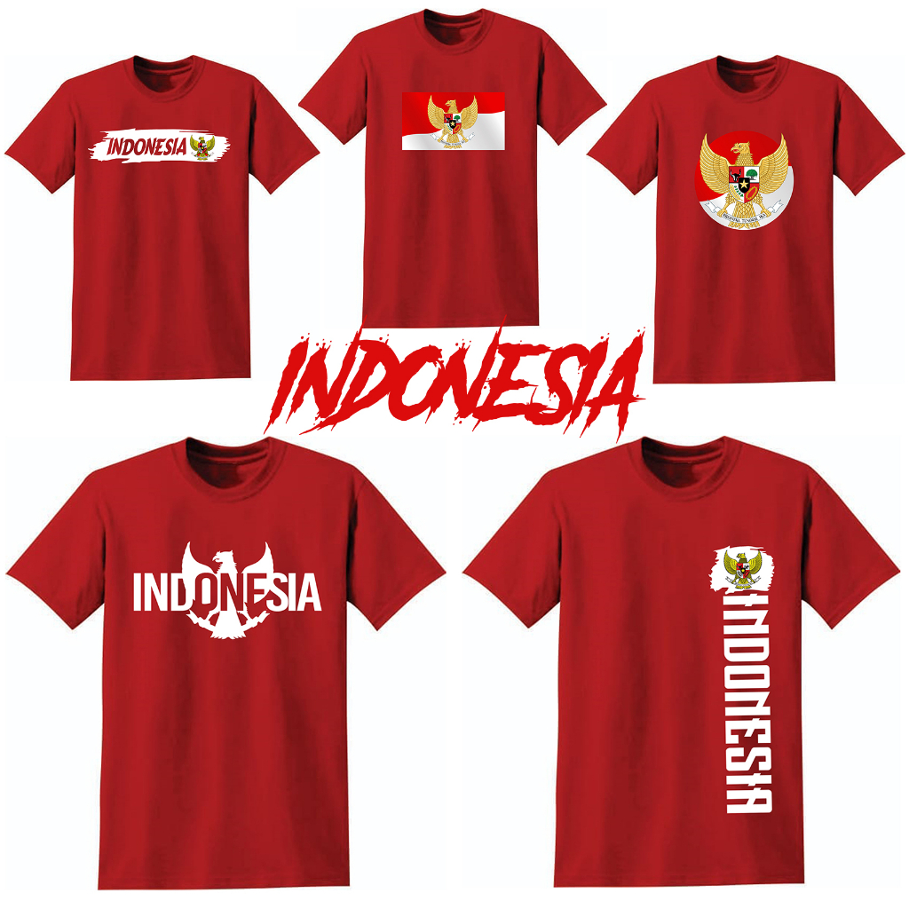 Jual Kaos Kemerdekaan Indonesia Merah Putih Kaos Agustusan Dewasa