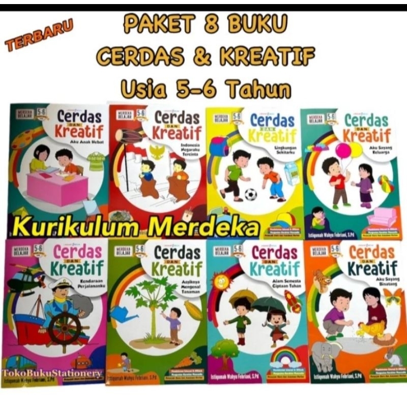 Jual Satu Paket Buku TK/paud Kurikulum Merdeka Untuk Usia 5-6 Tahun ...