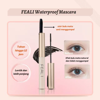 Feali Mascara Waterproof Long Lasting Volumizing Eye Lash Makeup - Make Up Maskara Waterproof