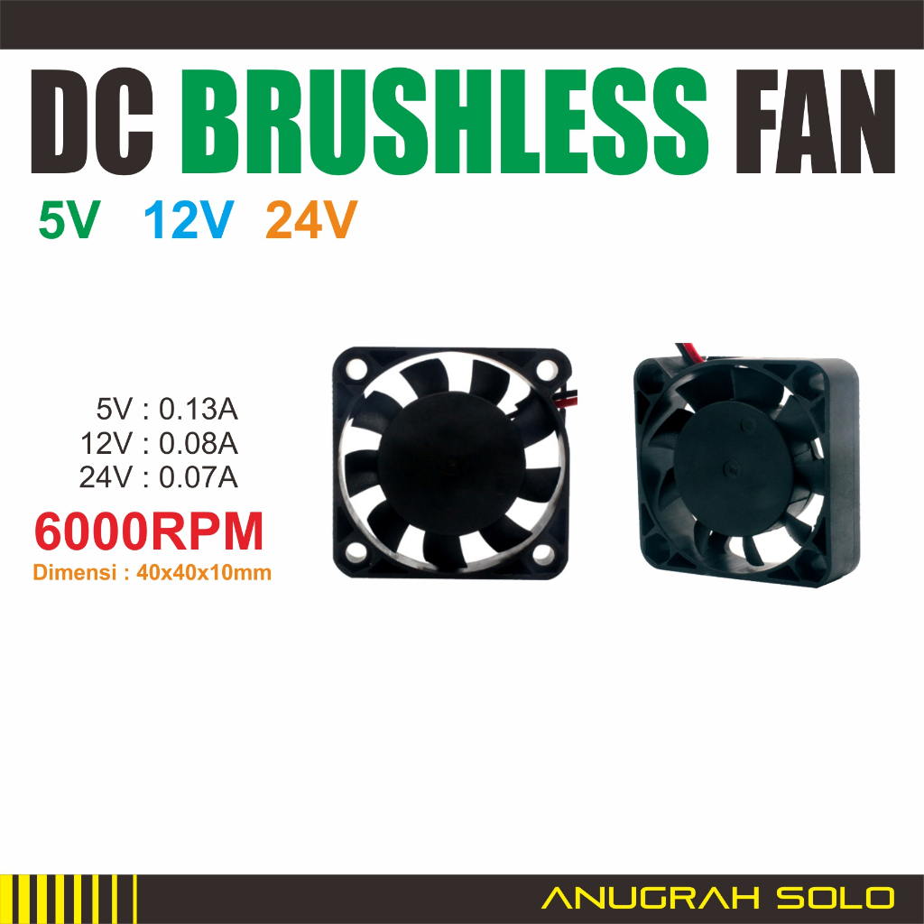 Jual Kipas Dc X Cm Dc Brushless Fan V V V Kipas Pendingin Shopee Indonesia