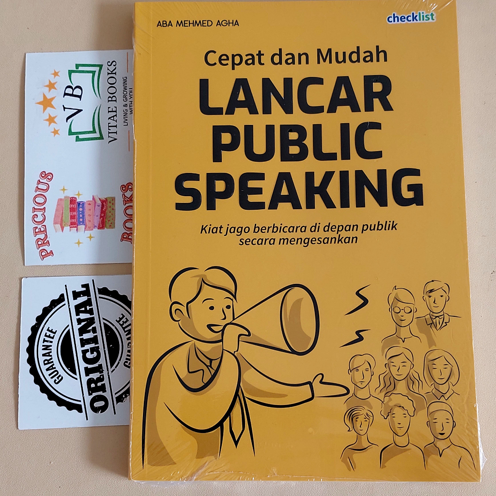 Jual Buku Public Speaking - Buku Publik Speaking Untuk Pemula - Cepat ...