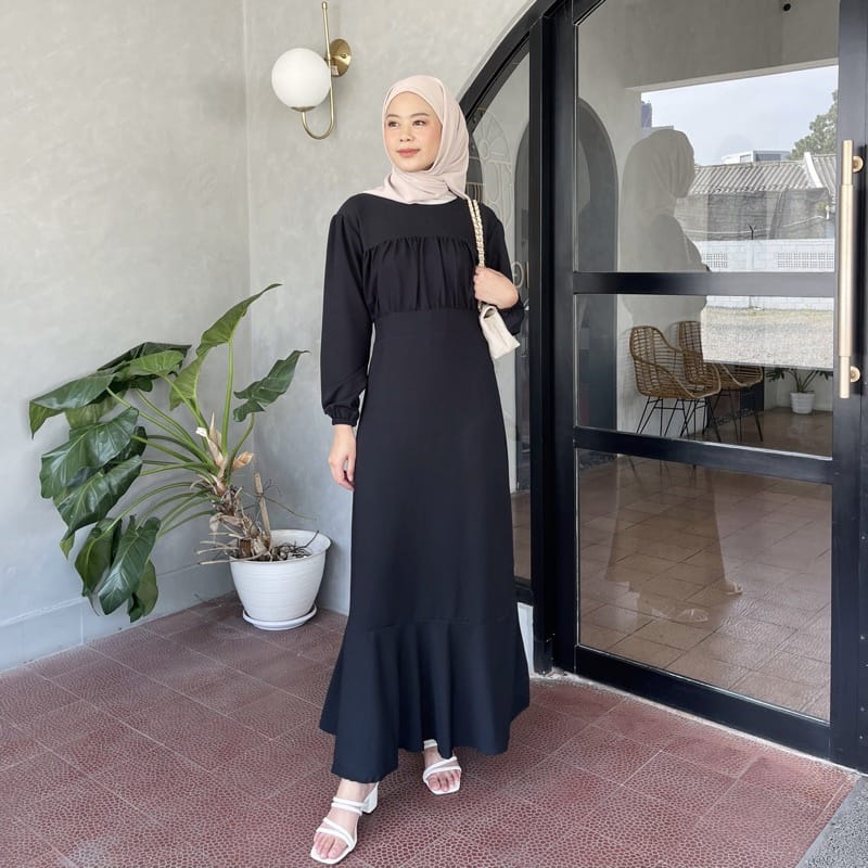 Jual Baju Gamis Wanita Terbaru 2023 Dress Remaja Kekinian Model Muslim
