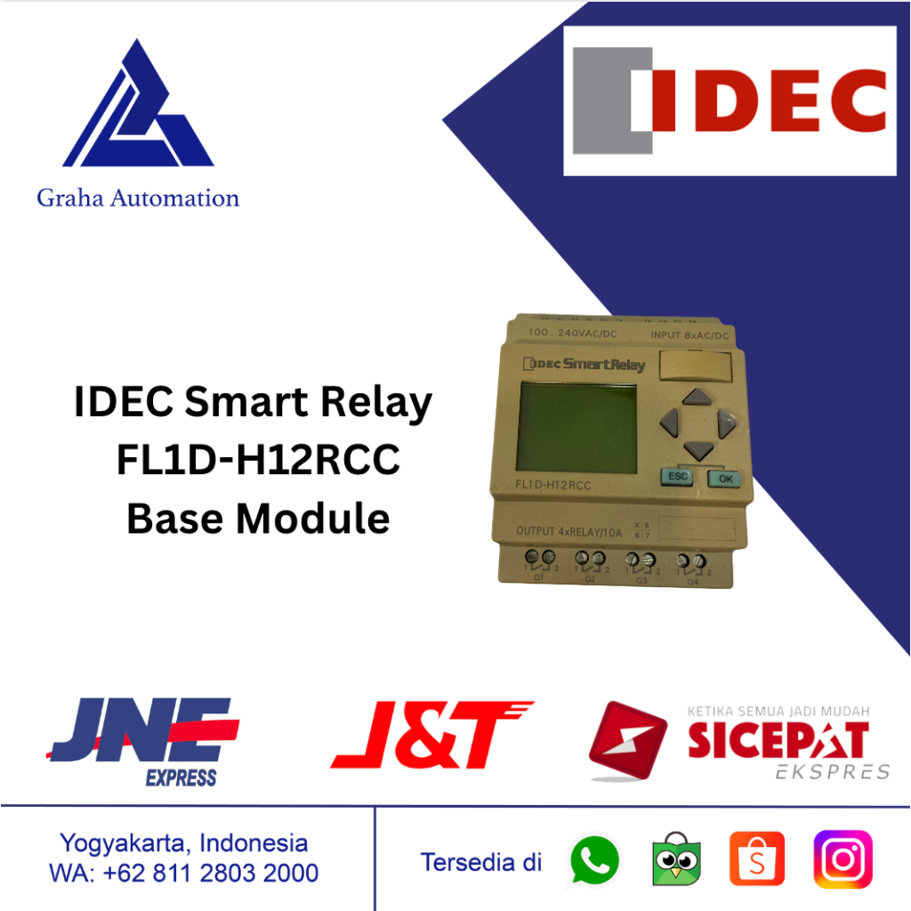 Jual IDEC Smart Relay FL1DH12RCC Base Module Shopee Indonesia