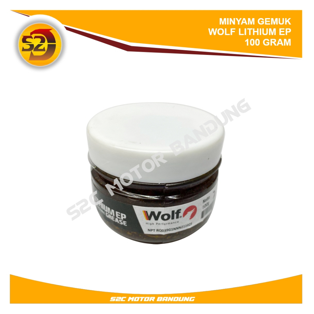 Jual MINYAK GEMUK WOLF LITHIUM EP 100 GRAM 100G EXTREME PRESSURE GREASE