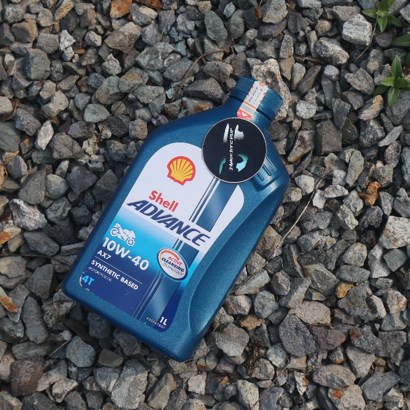 Jual Oli Shell AX7 1 Liter Dan 0.8 Liter MANUAL Original 10W-40 Jangeby ...