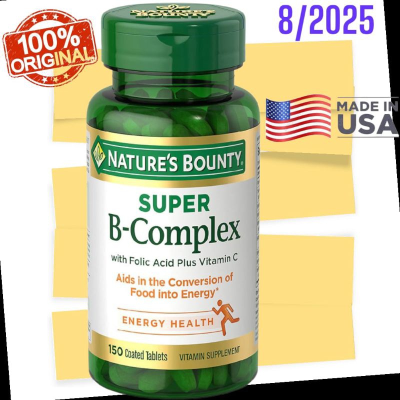 Jual Natures Nature Nature's Bounty Super B Complex Folic Acid Plus ...