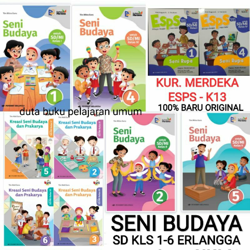 Jual ED. REVISI - Buku Kreasi Seni Budaya Dan Prakarya Kelas 1 2 3 4 5 ...