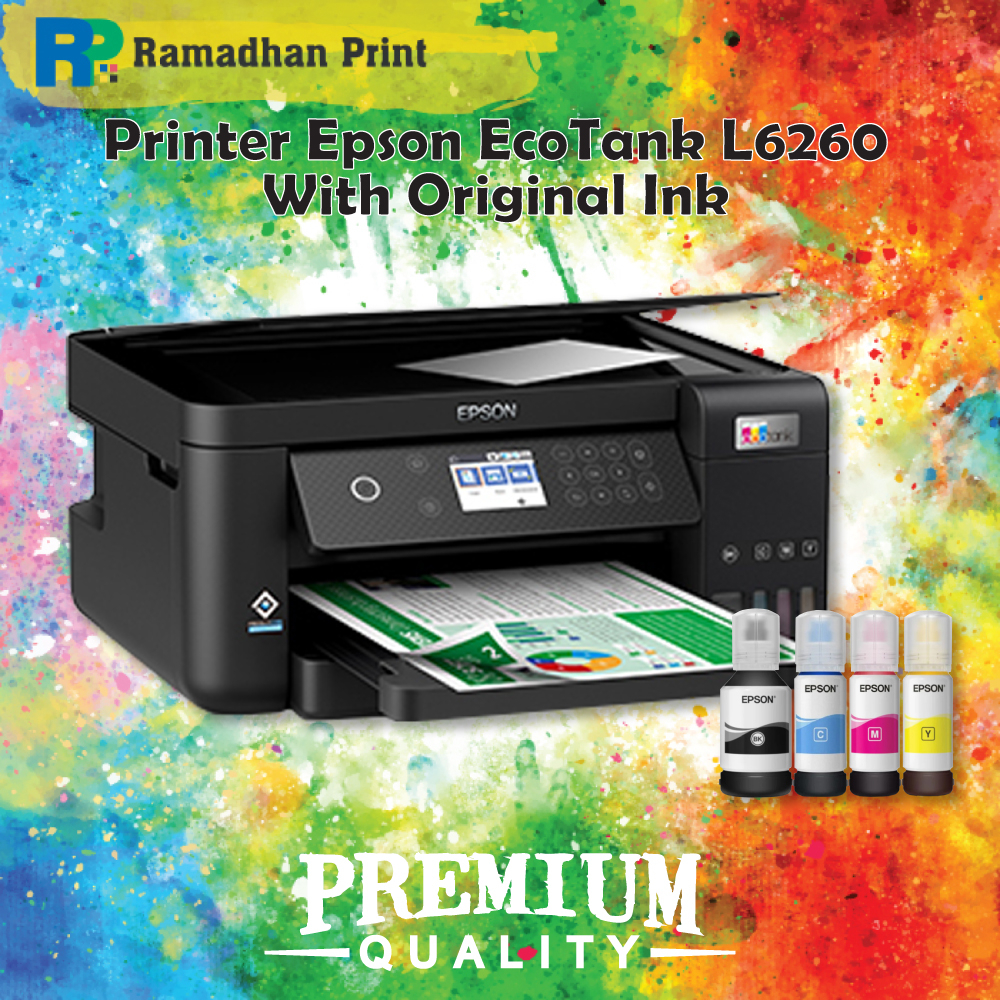 Jual Printer Epson EcoTank L6260 A4 WiFi Duplex AllinOne Print, Scan, Copy, Duplex, WiFi