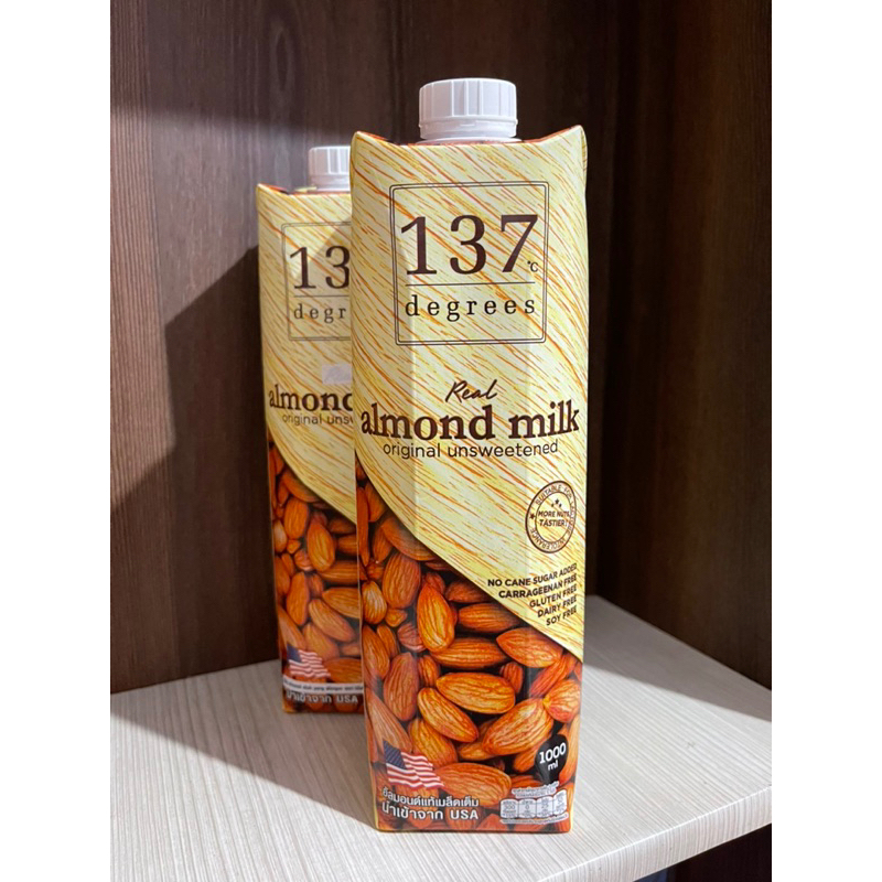 Jual 137 Degrees Almond Milk Original Unsweetened 1L 1 Liter 1Liter ...