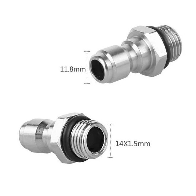 Jual Adapter Connector Tekanan Tinggi M14 1.5 Male 1 4 Male Quick