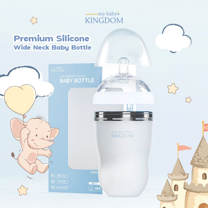 Jual (NEW!!) My Baby Kingdom Premium Botol Susu Silikon Wide Neck