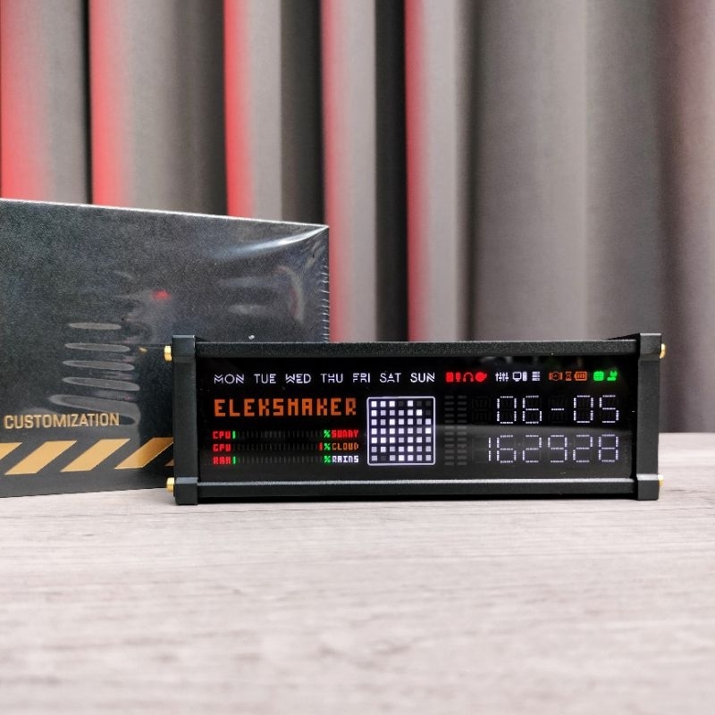 Jual ELEKSMAKER Jam Digital RGB Desktop - Ex Review | Shopee Indonesia
