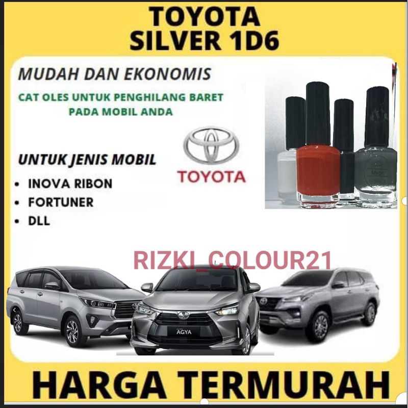 Jual CAT MOBIL TOYOTA SILVER 1D6 CAT OLES PENGHILANG BARET MOBIL TOYOTA ...