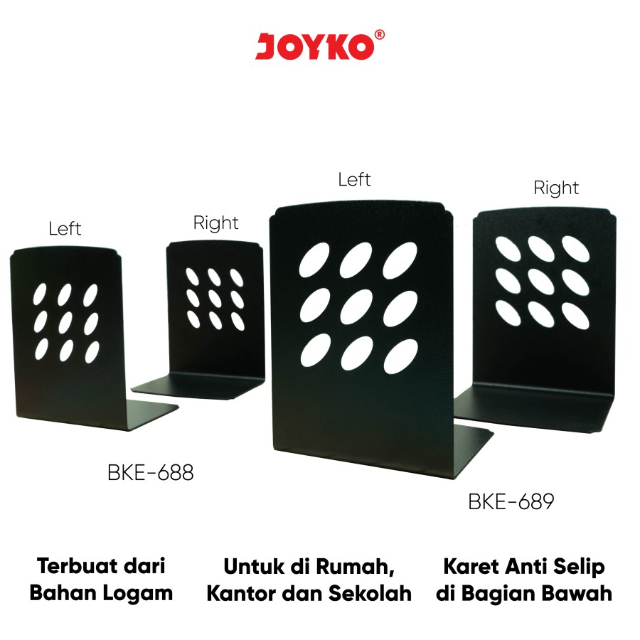 Jual Book End Besi Joyko BKE-688 / 689 Penyangga Sandaran Penahan ...