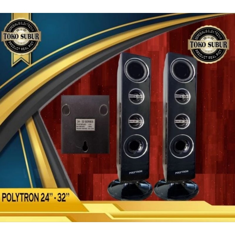 Jual speaker tower pasif ori tv Polytron 24 32 SERIES tanpa stand