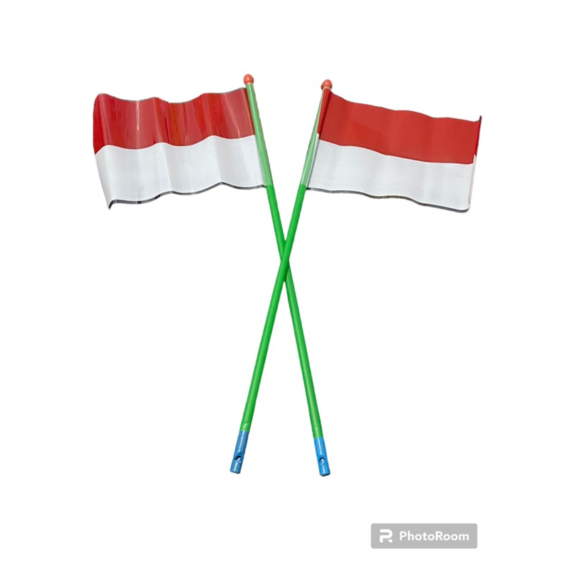 Jual Pc Bendera Plastik Hut Ri Merah Putih Gagang Stick Tangkai Dengan Pluit Stick Bendera