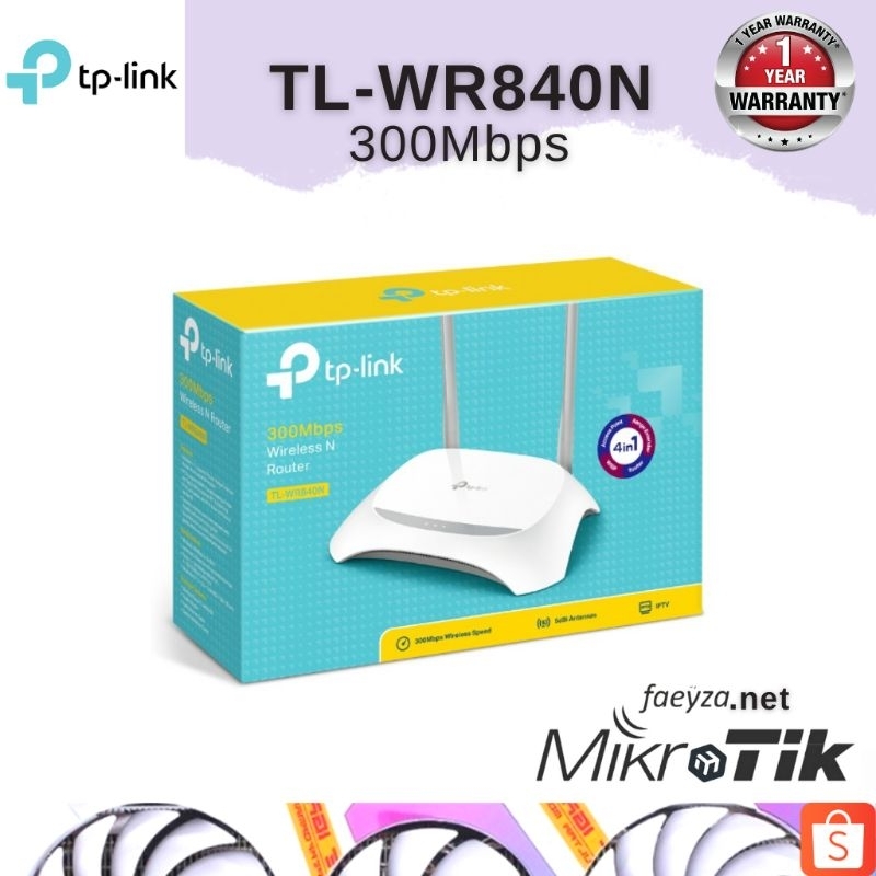 Jual TPLink WR840N Full setting Access Point Hotspot MikroTik Shopee