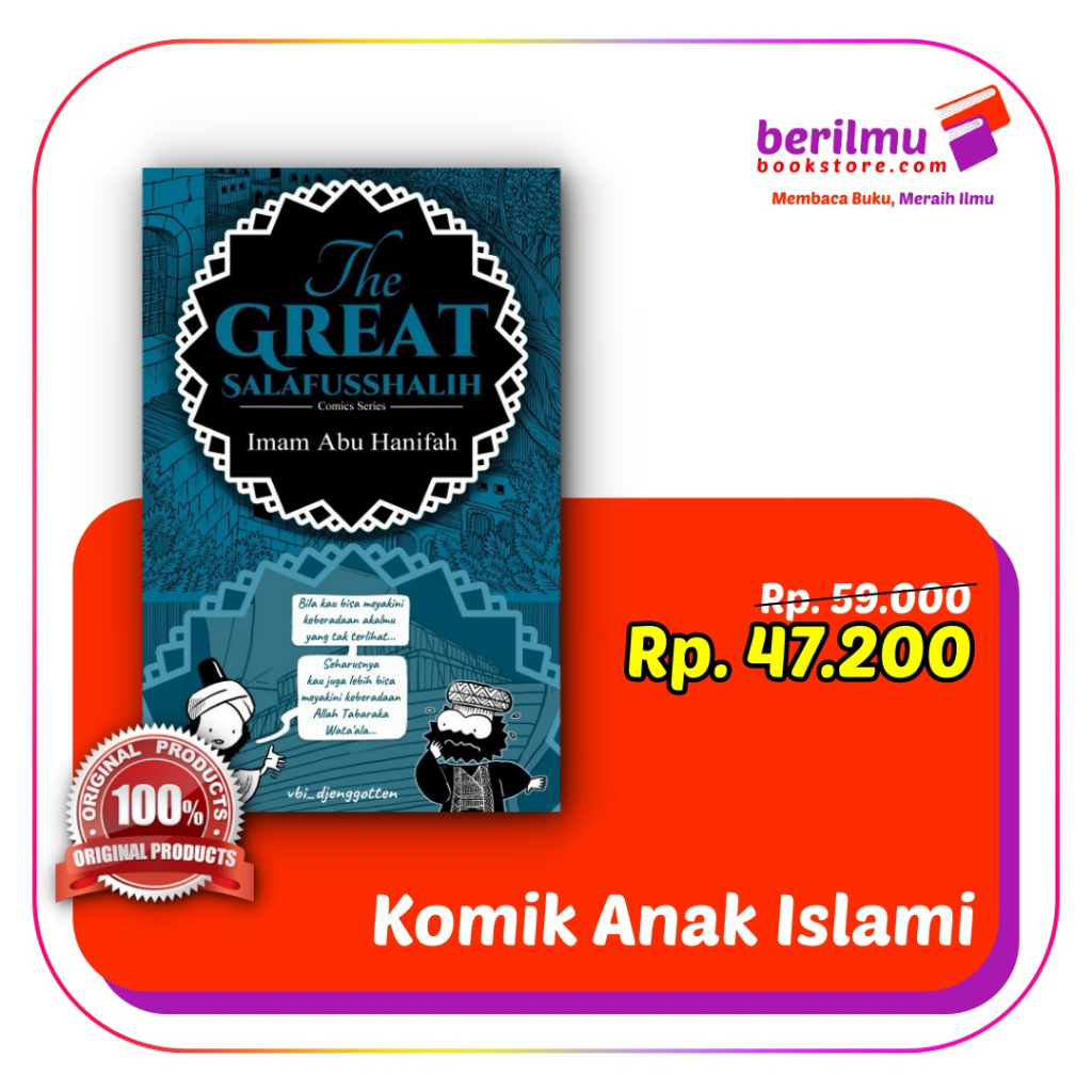 Jual Komik THE GREAT SALAFUSSHALIH Imam Abu Hanifah | Shopee Indonesia