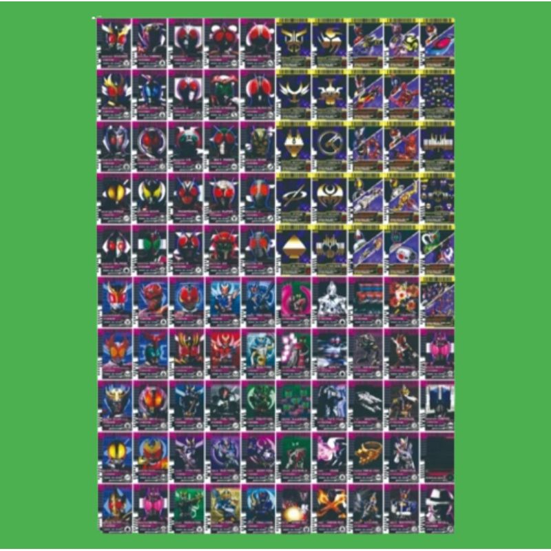 Jual CARD CUSTOM KAMEN RIDER DECADE ISI 100 PCS CARD UNTUK DX DECADE ...