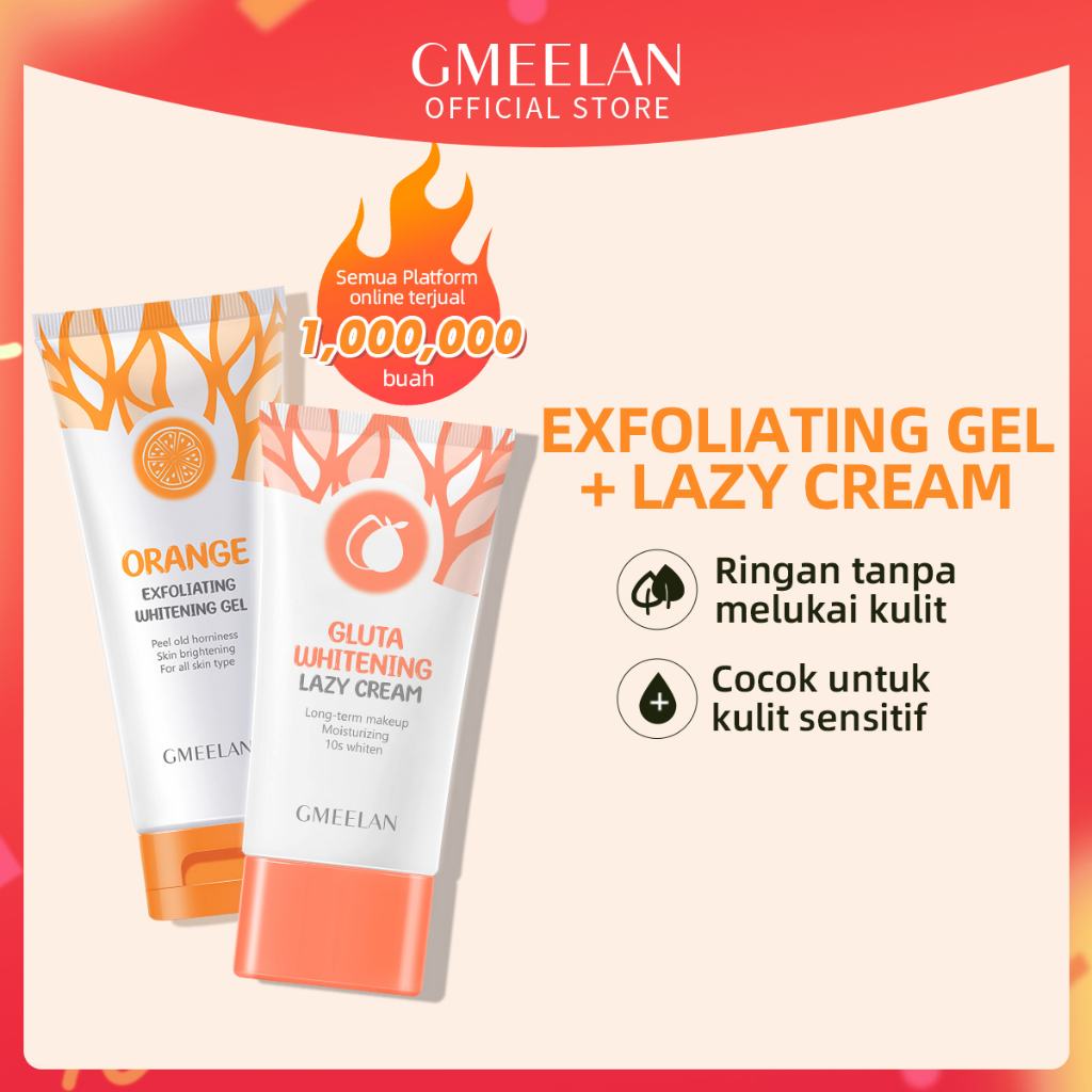 Jual GMEELAN Exfoliating Gel Face Eksfoliasi Wajah +Day Cream Set