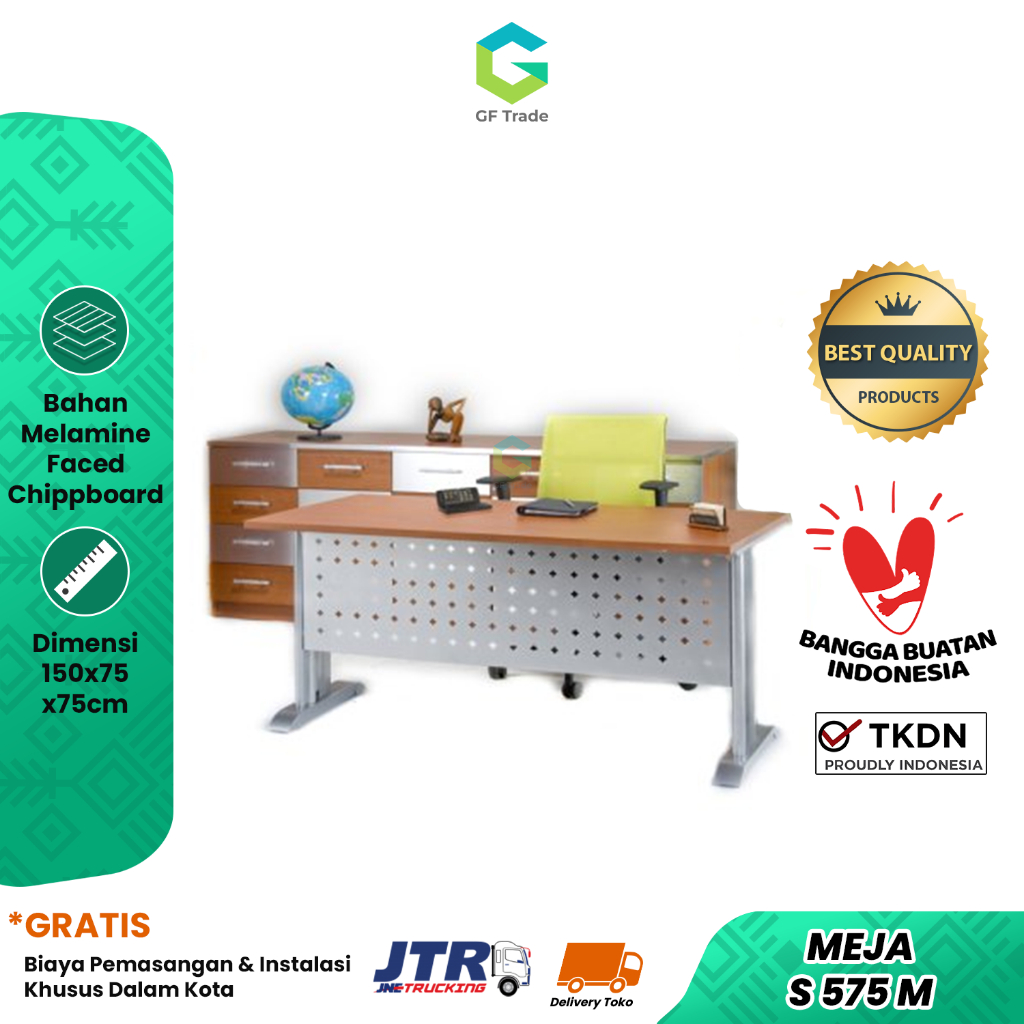 Jual Meja Manager Meja Kerja Meja Kantor M 1412 M (Baru) | Shopee Indonesia