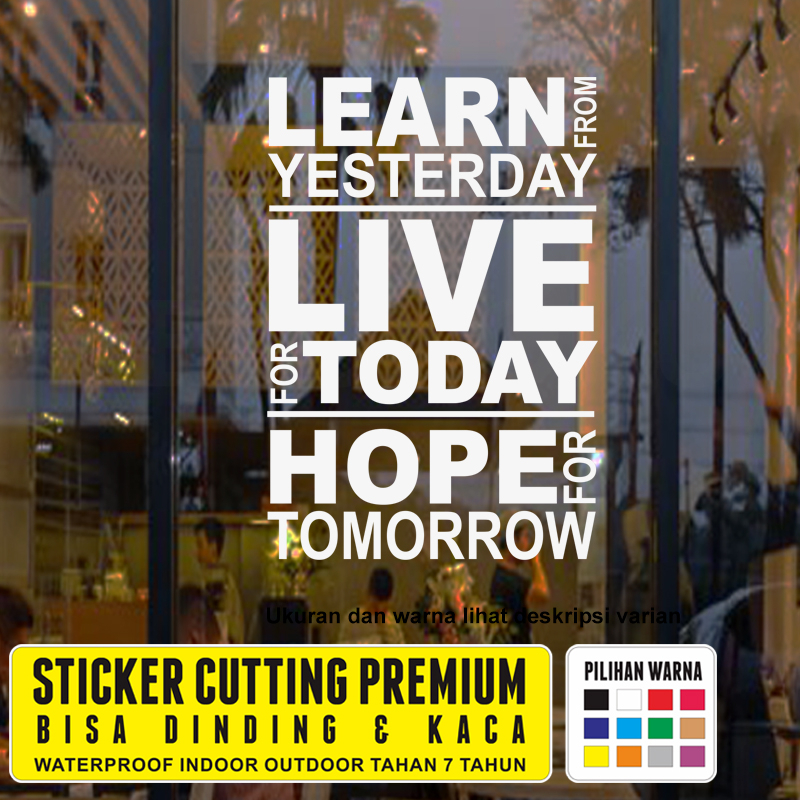 Jual Stiker Katakata Motivasi Quotes untuk Dinding dan K…