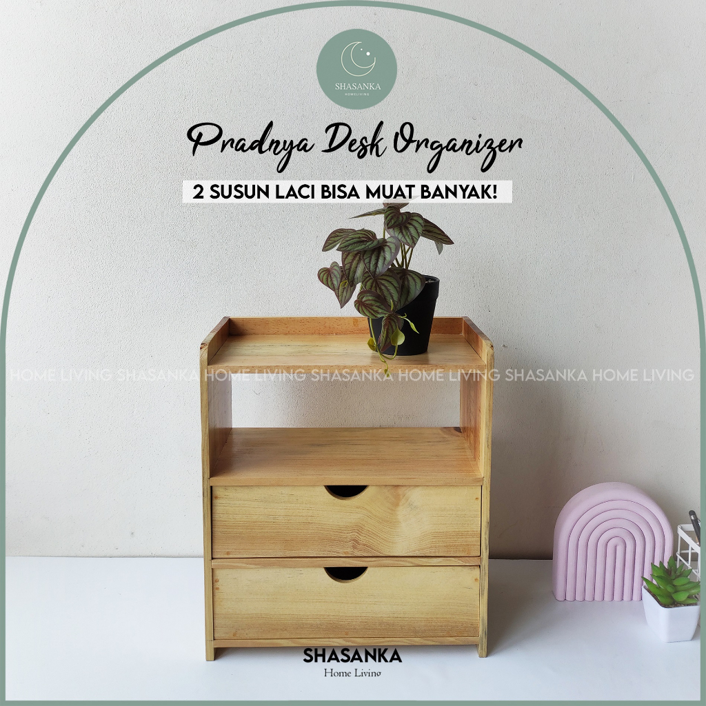Jual Storage desk organizer aesthetic / rak meja susun estetik / rak