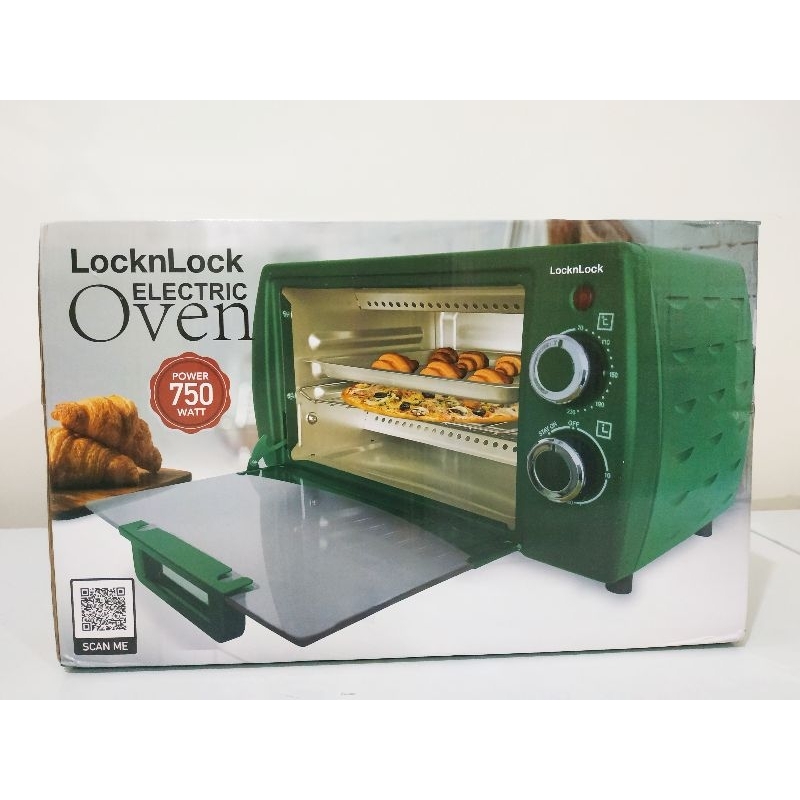 Jual LOCKNLOCK Electric Oven 750 Watt, Kapasitas 9 Liter GREEN