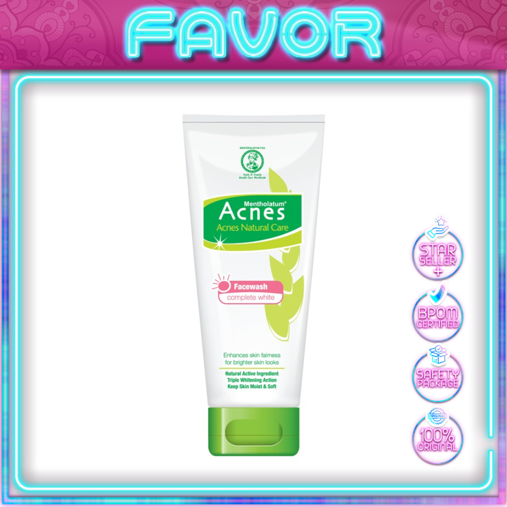 Jual Acnes Natural Care Face Wash Acnes Complete White 100 gr Shopee