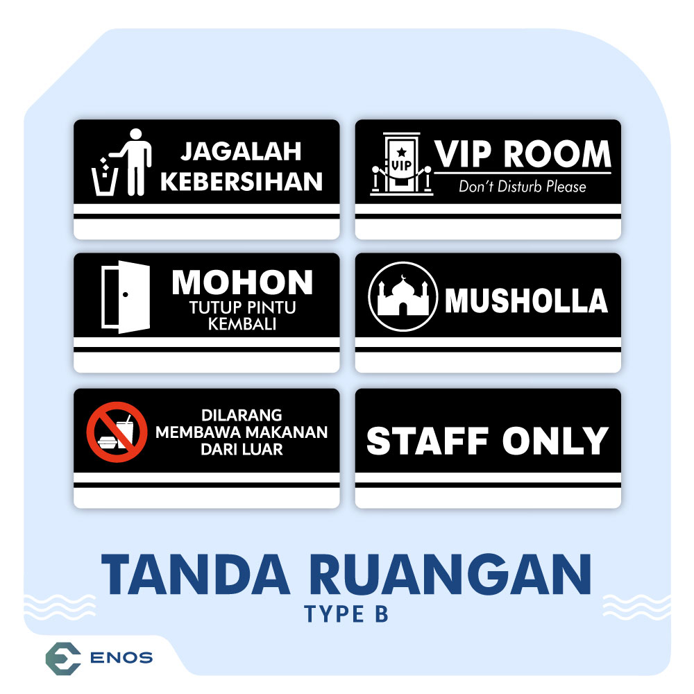 Jual PAPAN SIGNAGE / TANDA / SIGN / TULISAN ACRYLIC / AKRILIK TYPE B ...