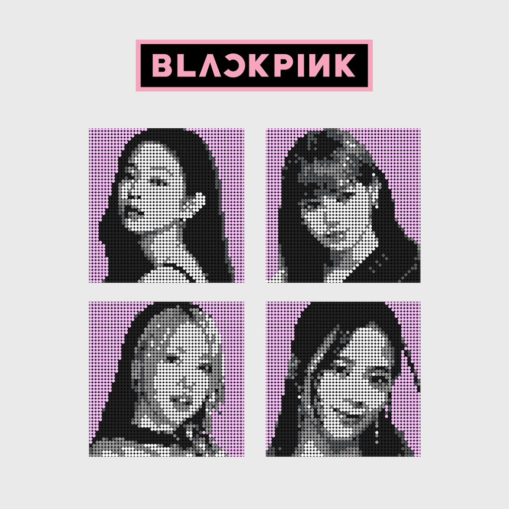 Jual Poksel - Blackpink (Fan Version) - Monochrome Pixel Art / Mosaic ...