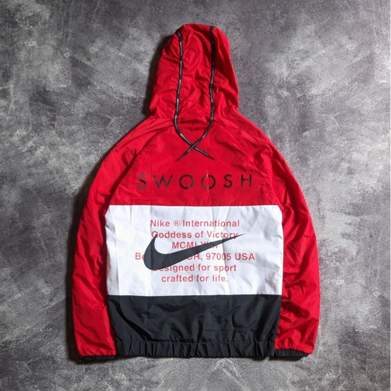 Double swoosh nike cheap windbreaker