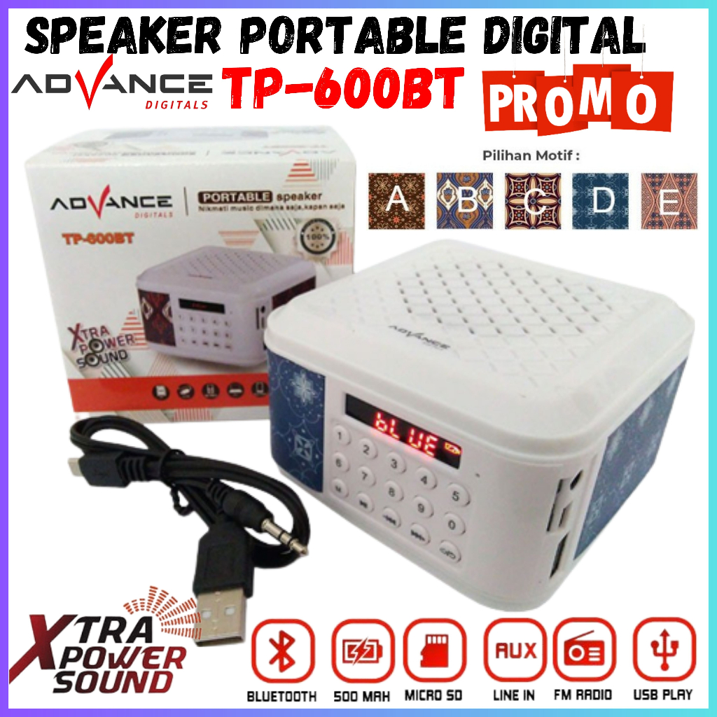 Jual SPEAKER MUROTTAL ALQURAN ANAK ADVANCE TP600BT/speaker bluetooth ...