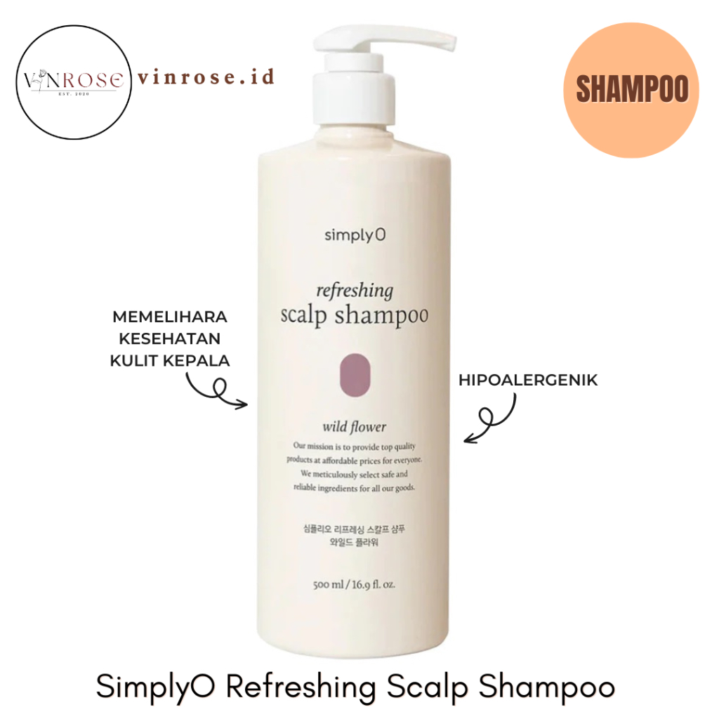 Jual SimplyO Refreshing Scalp Shampoo 500ml Korea/ Shampo Shopee