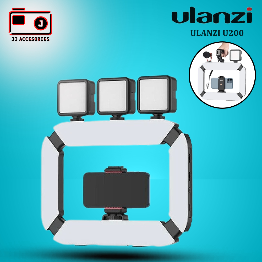 Jual Ulanzi U200 Ring Light Video Rig Vlogging Grip Smartphone Camera