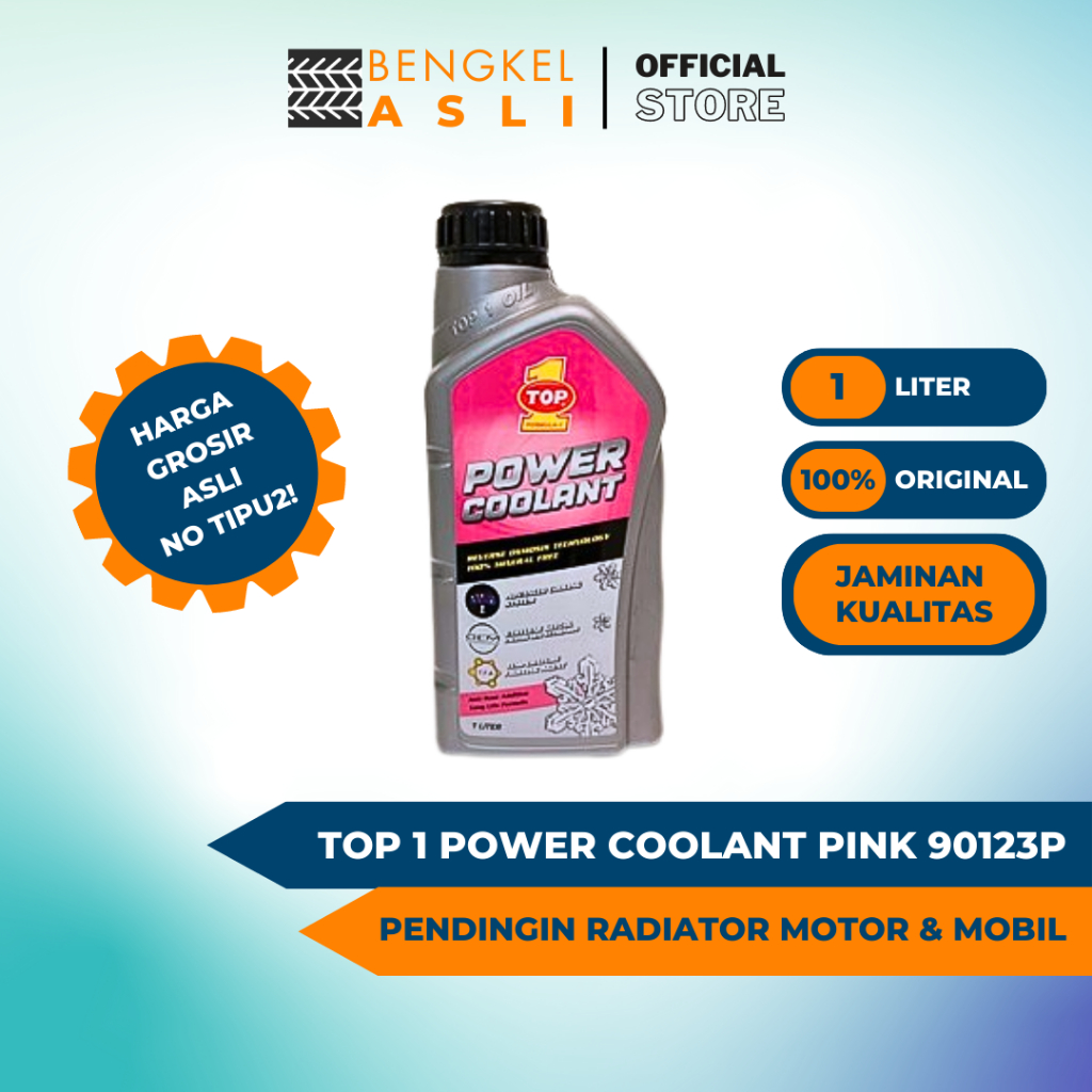 Jual Radiator Coolant TOP 1 POWER COOLANT PINK (90123P) 1 Liter Shopee Indonesia