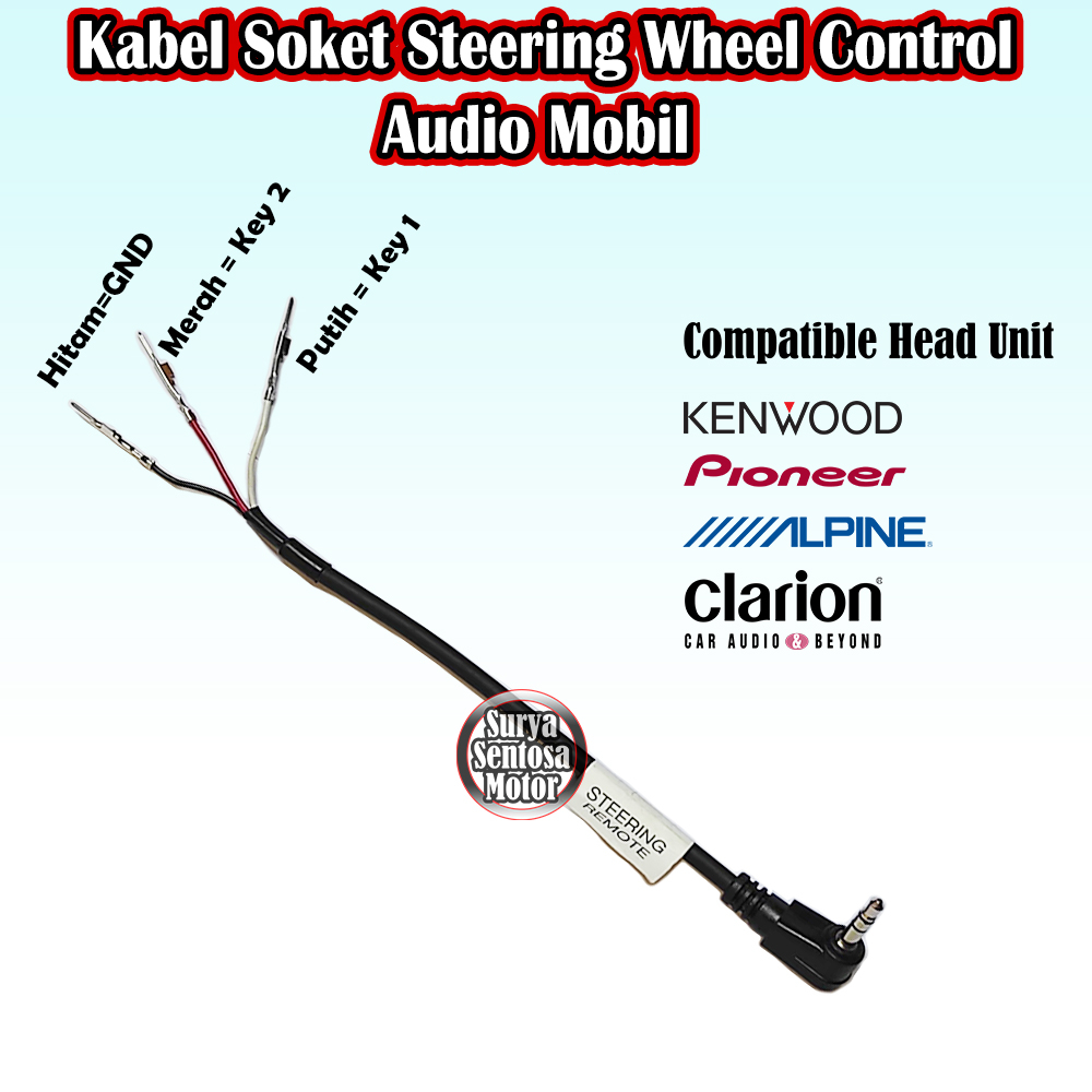 Jual Kabel Steering Wheel Control Atau Remote Steer Audio Mobil Universal Kenwood Pioneer