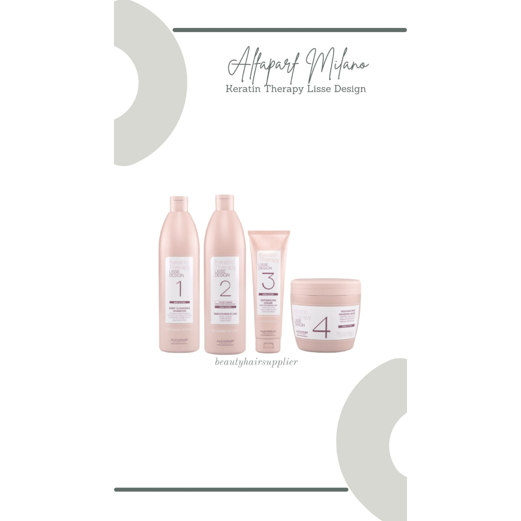 Jual RANGKAIAN KERATIN TREATMENT ALFAPARF (STEP 1, 2, 3, 4) Shopee