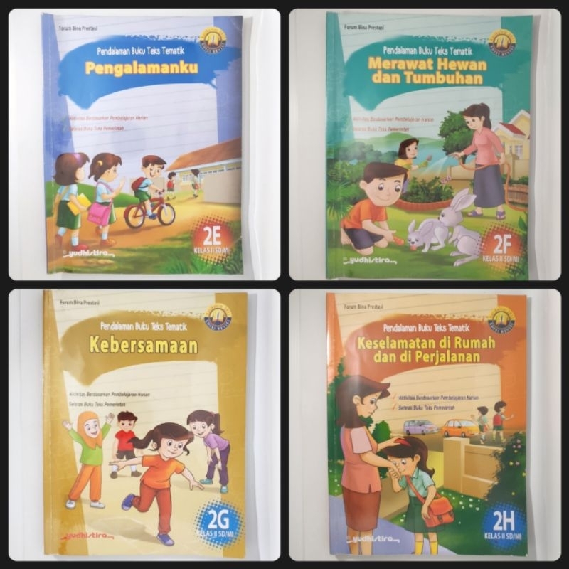 Jual BUKU TEKS TEMATIK 2A - 2H 2013 REVISI KELAS 2 SD YUDHISTIRA PAKET ...