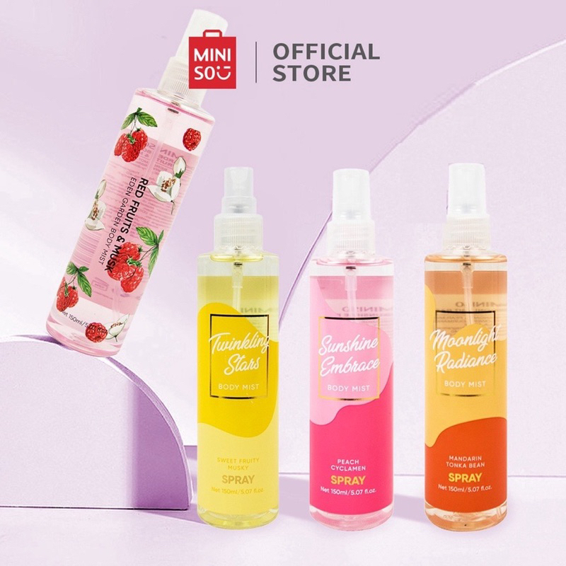 Jual Miniso Body Mist Parfum Fragrance Mist Perfum Spray Wanita Pria