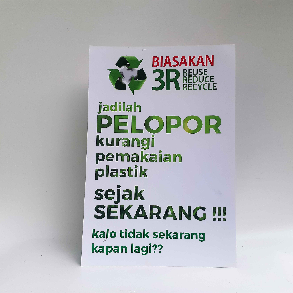 Jual Poster Cintai Lingkungan | Poster Biasakan 3R Reuse Reduce Recycle ...