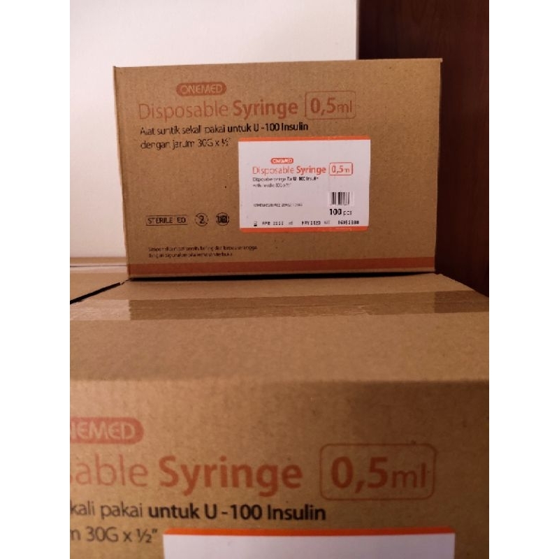 Jual Sudah ready stock kembali Syringe Insulin 0.5 ml Onemed / Oneject ...