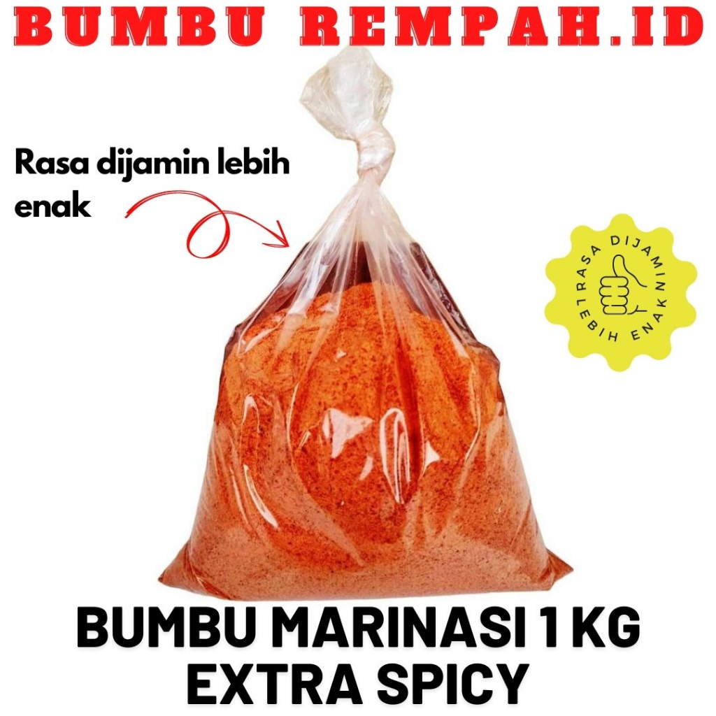 Jual Bumbu Marinasi Extra Spicy (HOT) Premium Fried Chicken Ayam Crispy ...