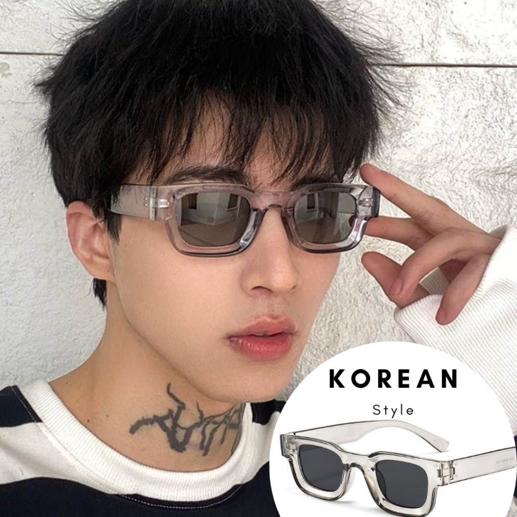 Jual Kacamata Korean Style Hip Hop Square Uv400 Gaya Vintage Retro