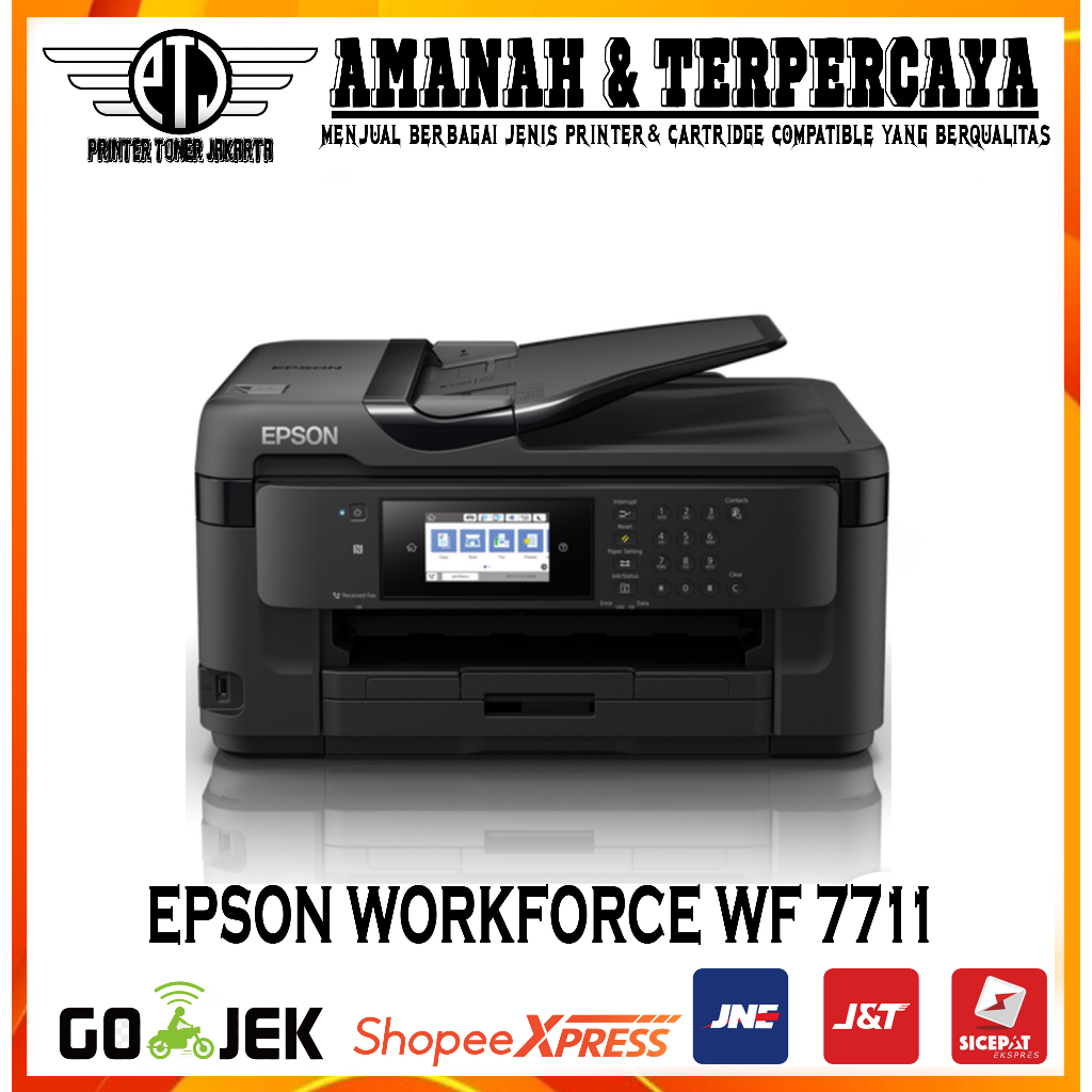 Jual Epson Workforce Wf 7711 Printer A3 Shopee Indonesia