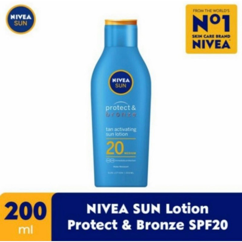 Jual Nivea Sun Protect And Bronze Spf 20 200ml Shopee Indonesia