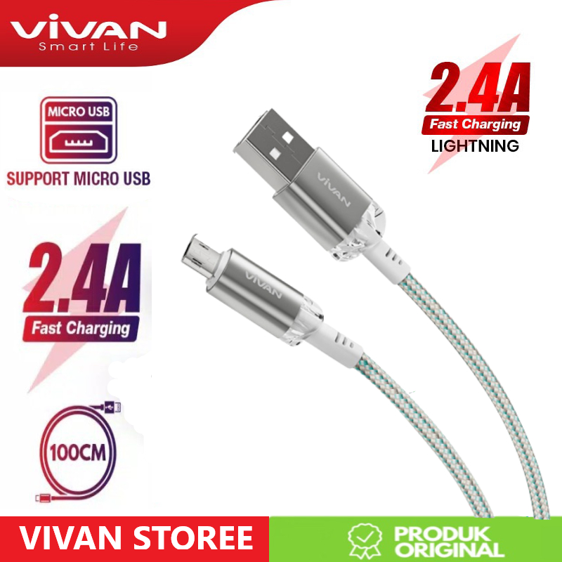 Jual Vivan Kabel Data Vxm S Data Cable Micro Usb Android Cm Fast Charging A Garansi